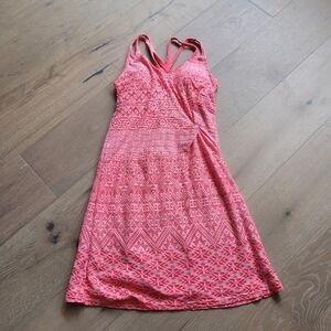 Athleta Knotted Nanda Athletic Dress Watermelon Pink Women's sz S